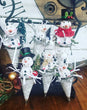 Zoom Paper clay snowman ornament workshop December 7th Sunday 2 to 4 pm