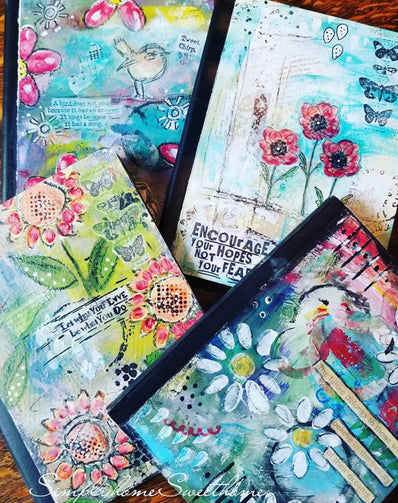Mixed Media Art Journal Workshop Zoom 2 to 4 pm Saturday January 17th